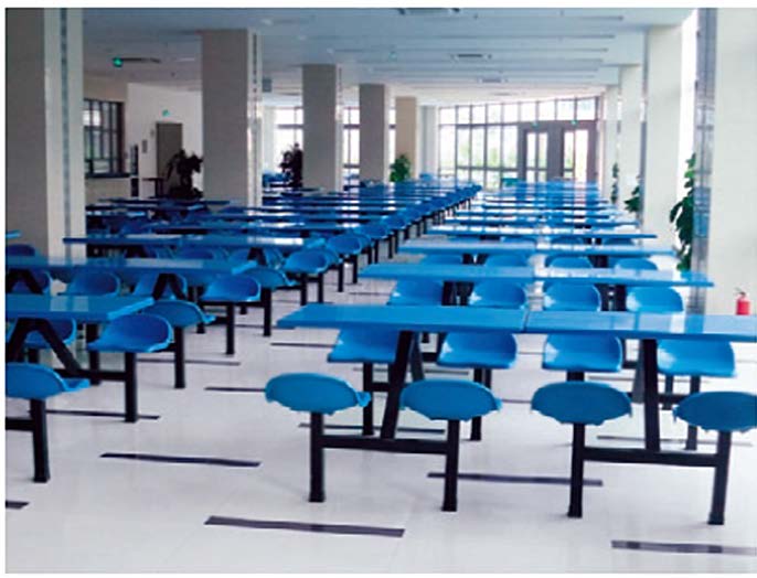 Lecture room chairs and tables