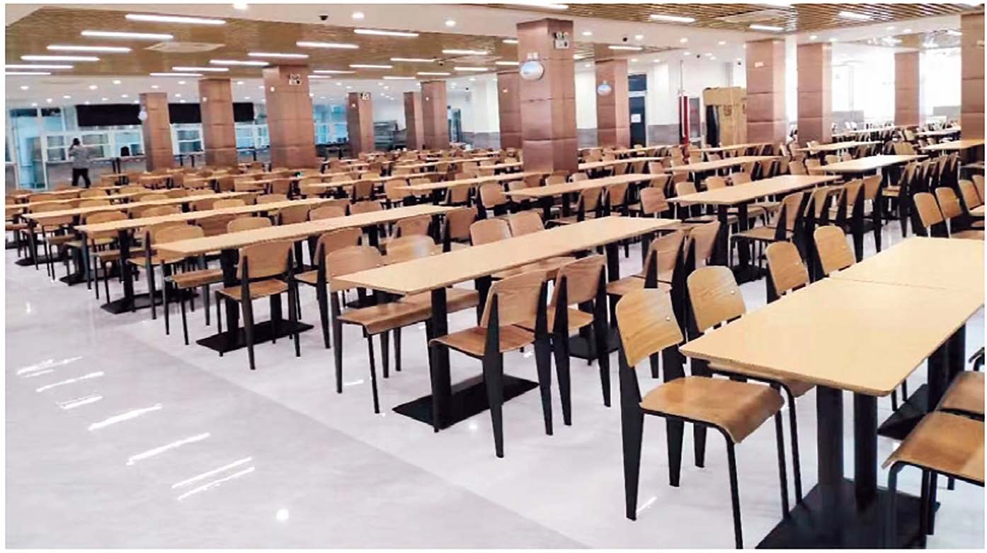 Classroom chairs and tables