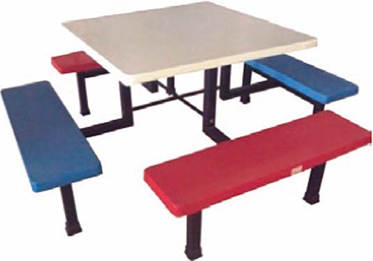 Foot Bench Seat Study Table Set 
