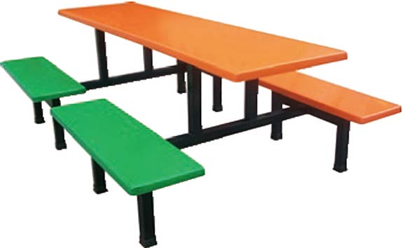 4 Person Study Student Combo Dining Table With Bench