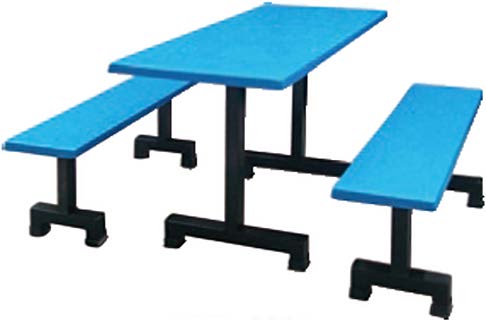 Stainless Steel Group Study Table & Chairs