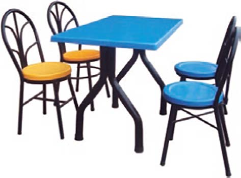 Fiberglass Study room Table & Chairs