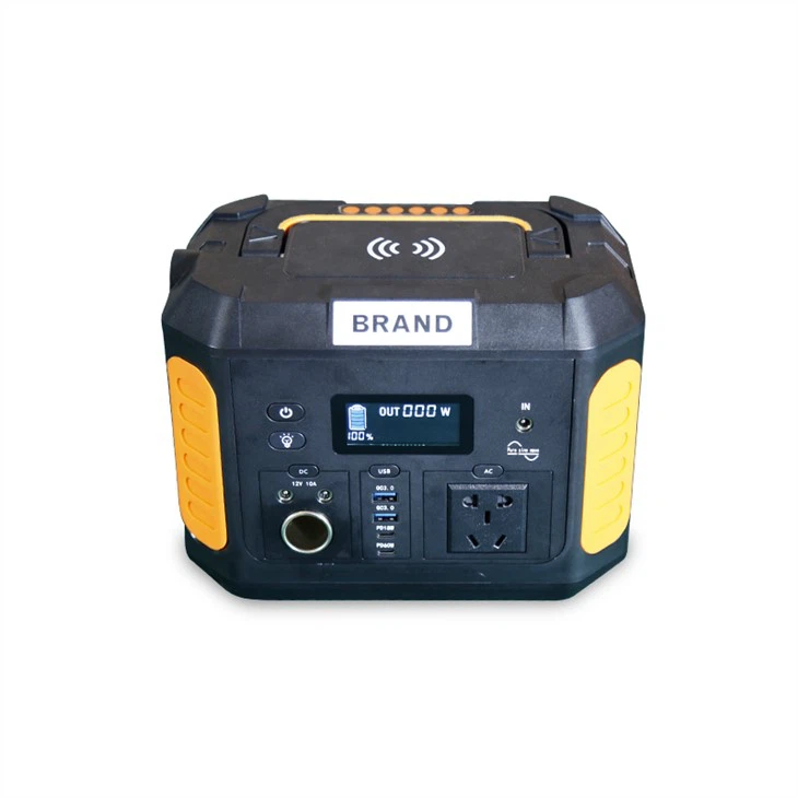 500W Solar Power Supply Portable Power Station With Foldable Solar Panel 100W PET Fast Charge