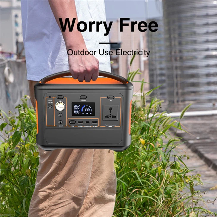 600W Portable Power Supply UPS Electricity Source For Outdoor Camping Indoor Emergency Power Cut Sol