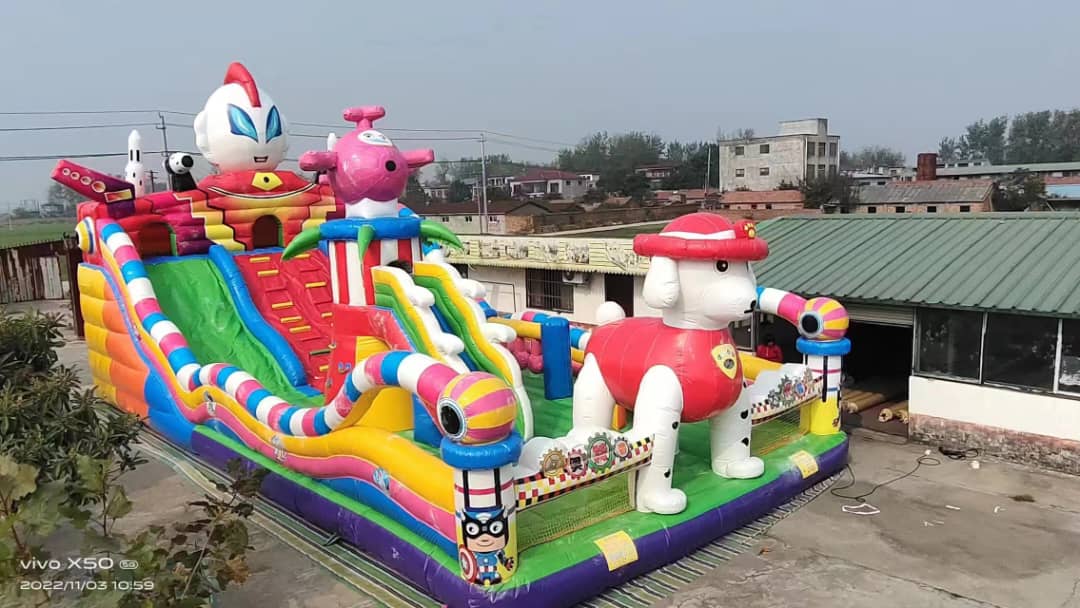 Bounce House Commercial with Slide Water Combo Bouncy Jump Castle Inflatable Bouncer