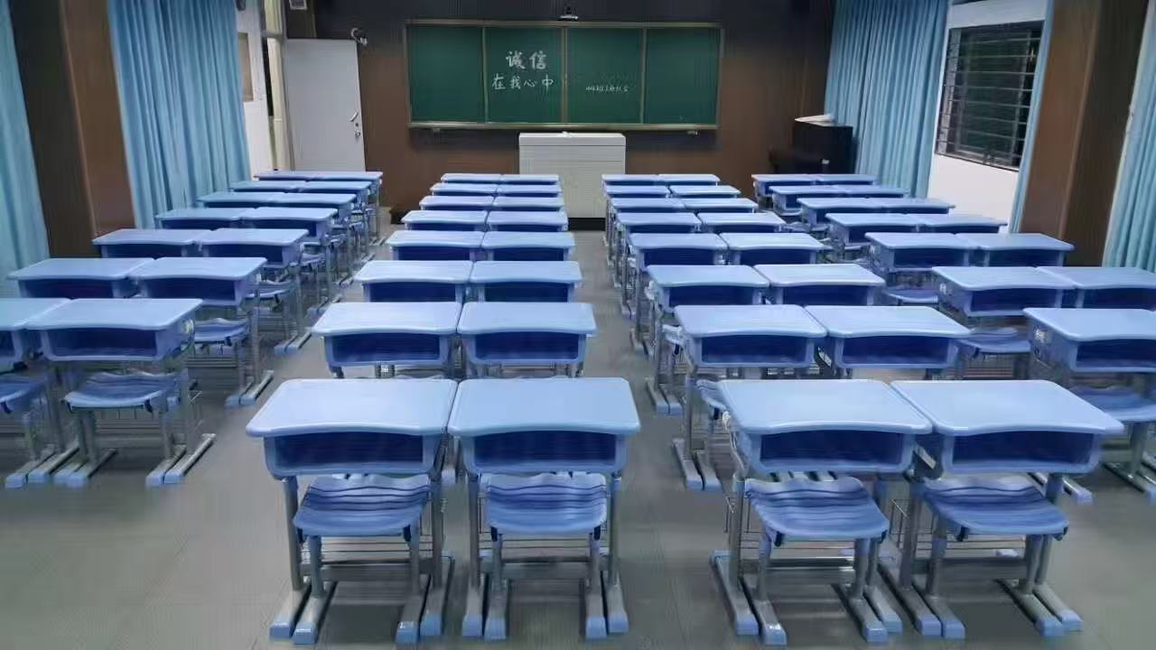 Classroom chairs and tables