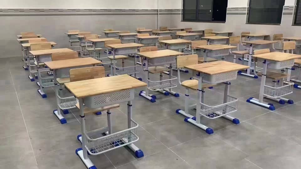 Classroom chairs and tables
