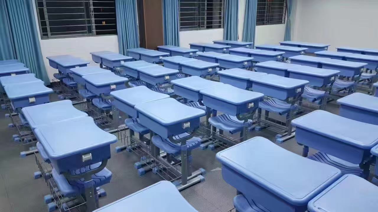 Classroom chairs and tables