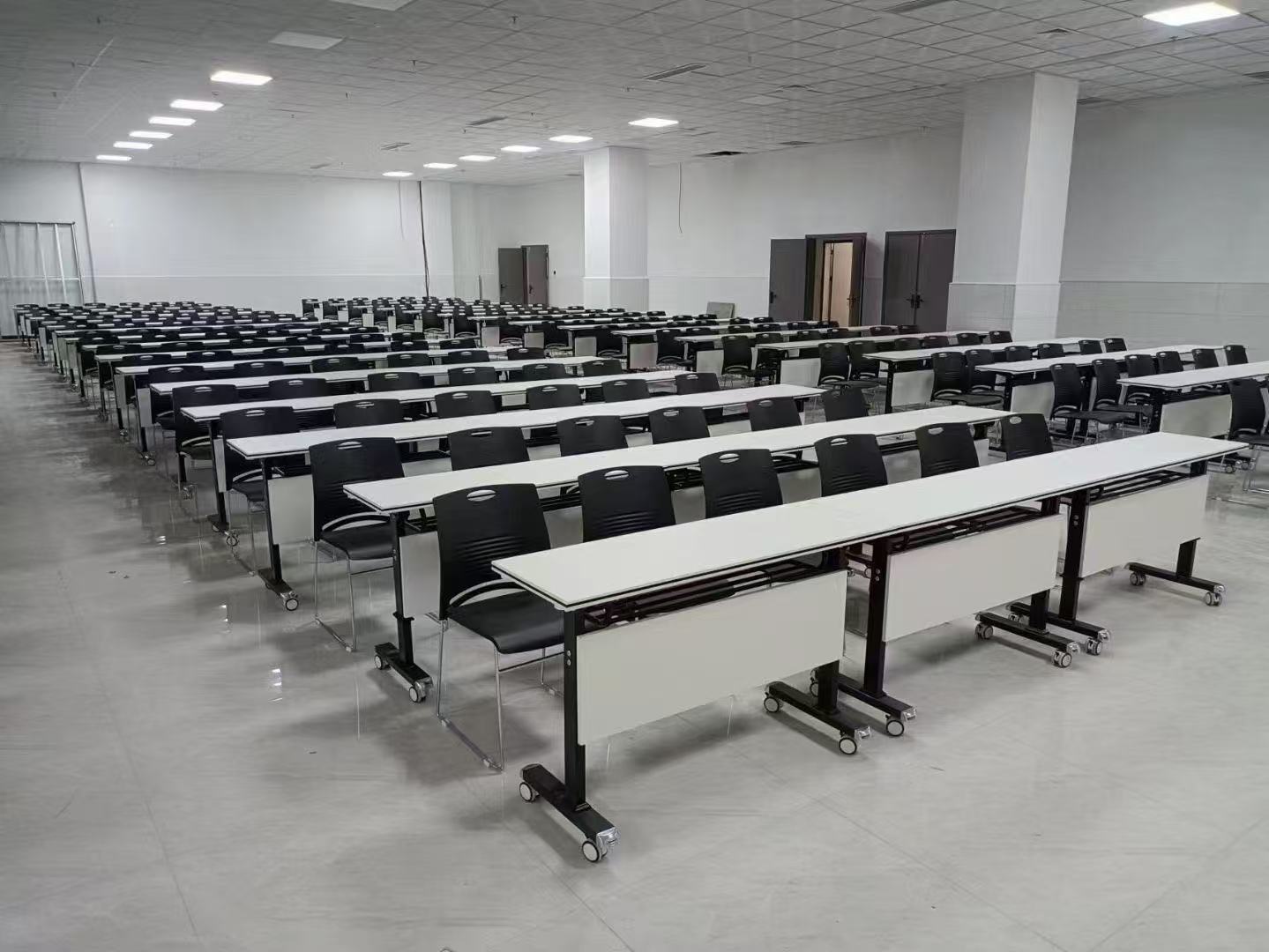 Lecture hall chairs and tables