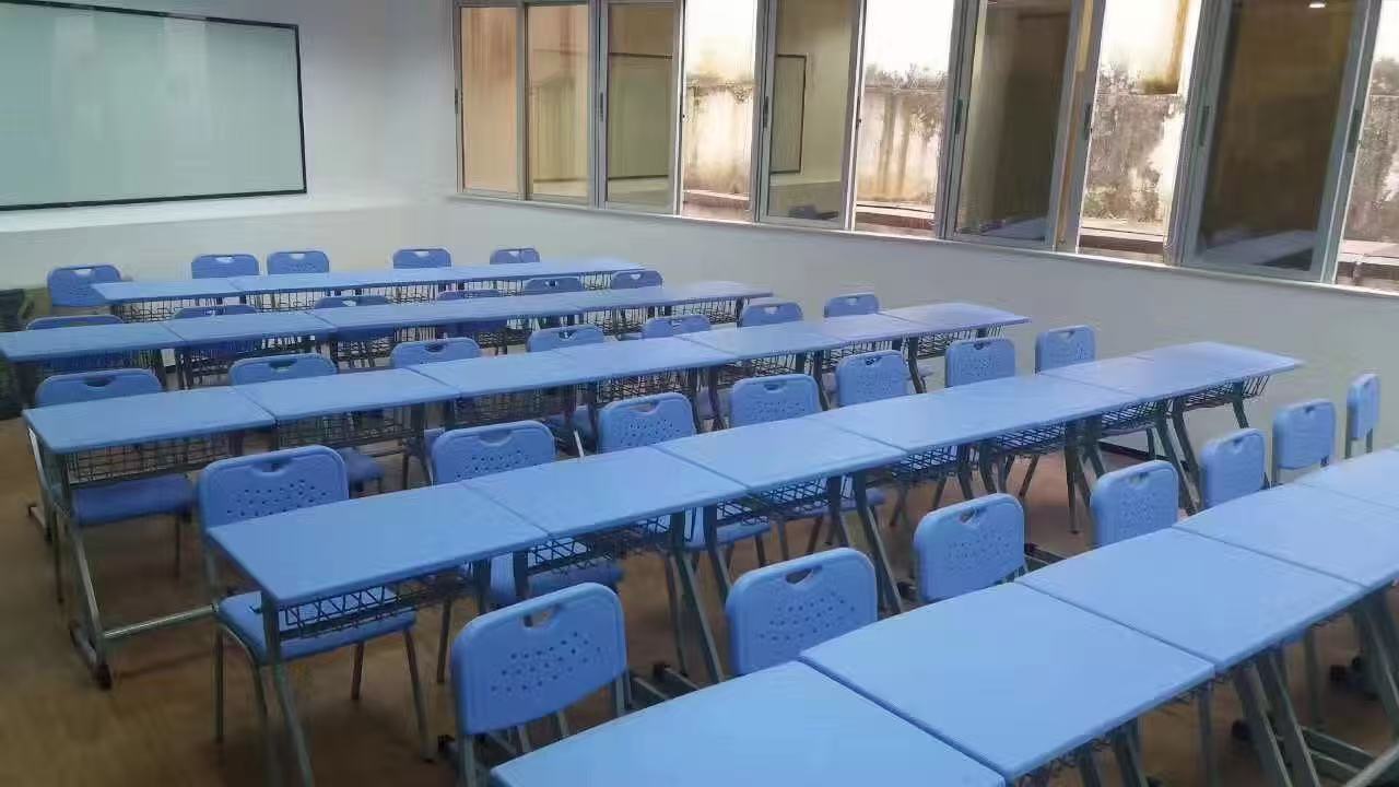 Classroom chairs and tables