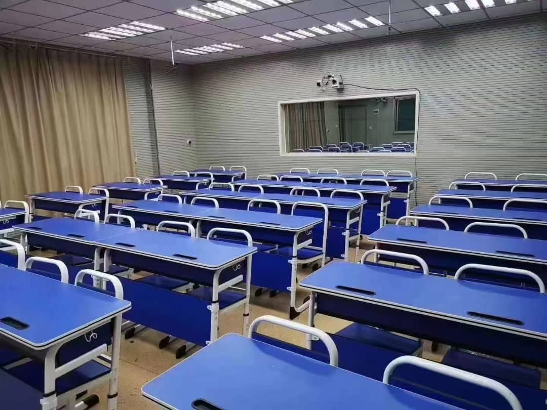 Classroom chairs and tables