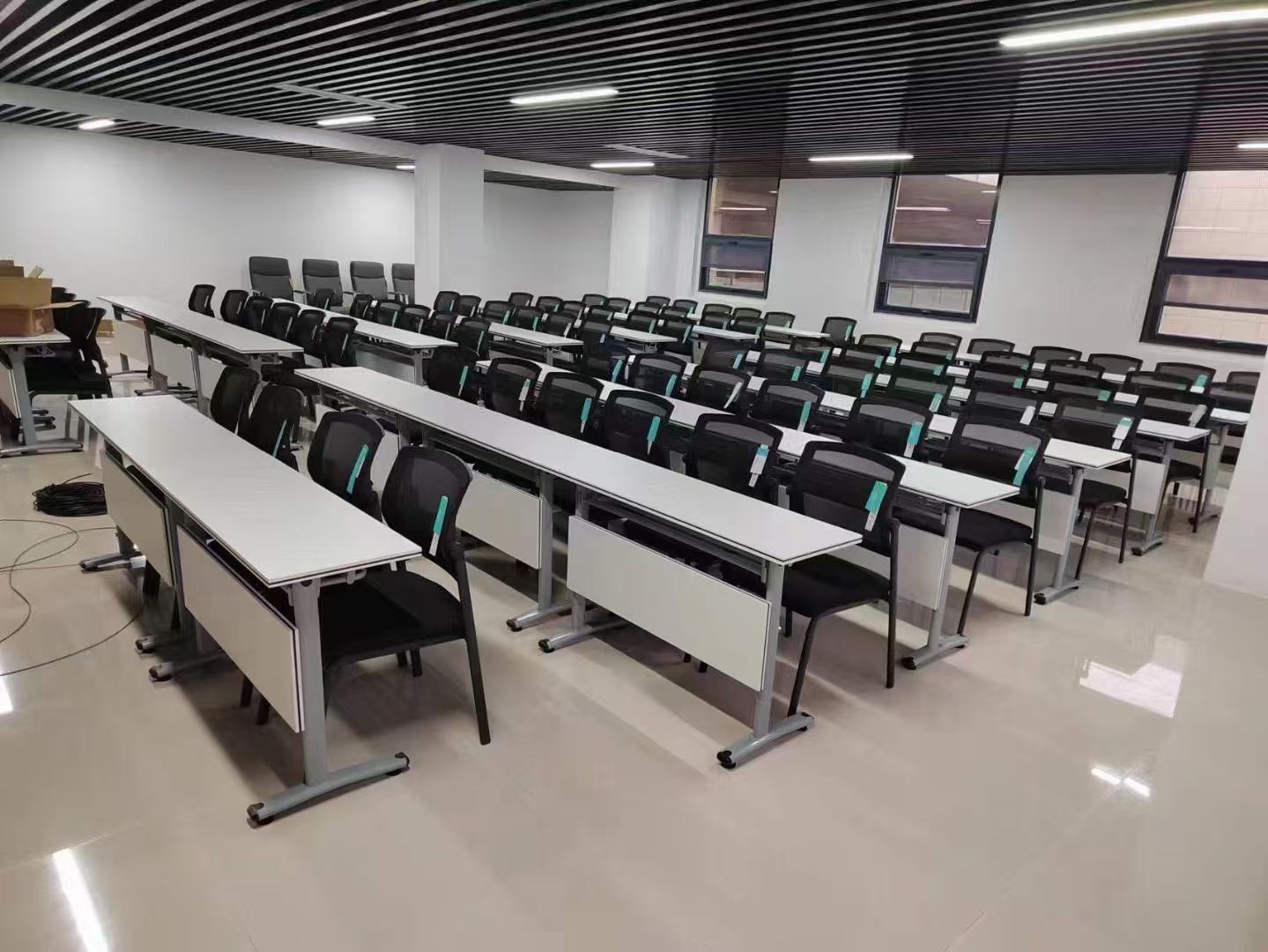 Classroom chairs and tables