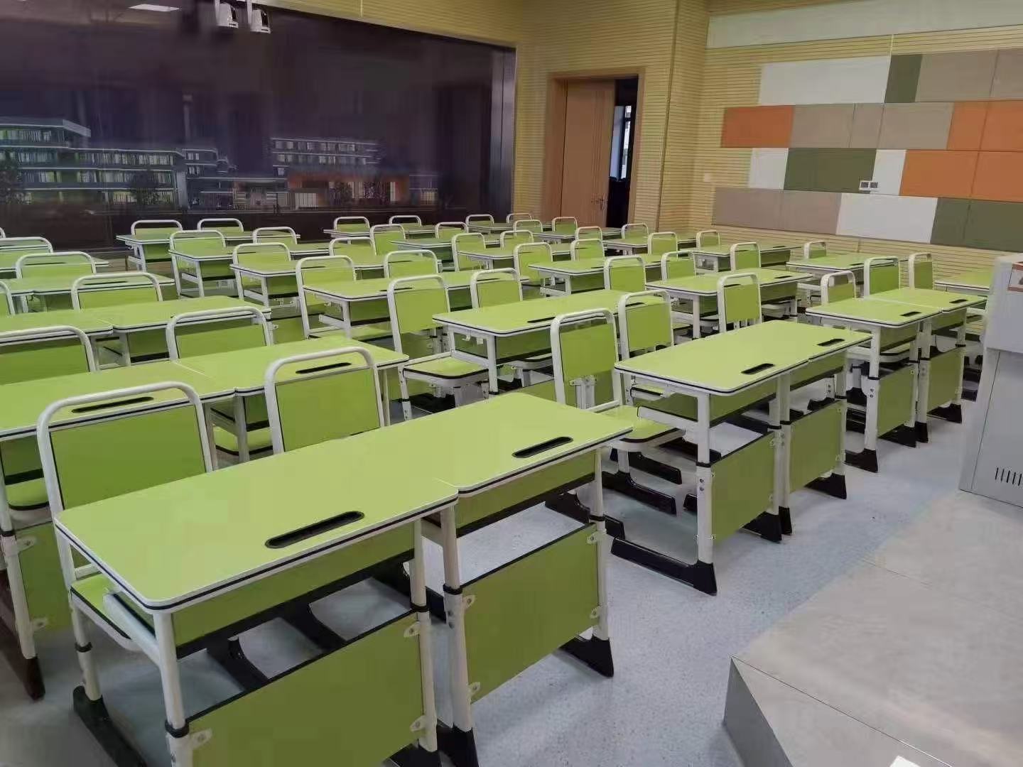 Classroom chairs and tables