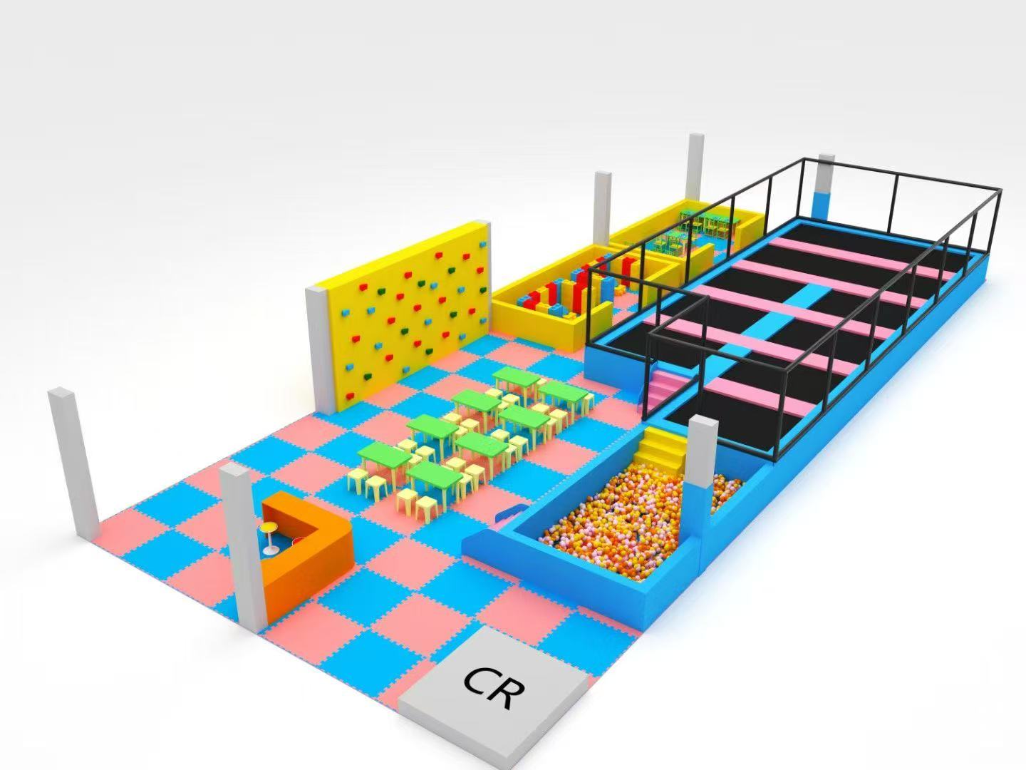 Middle Design indoor trampoline park
