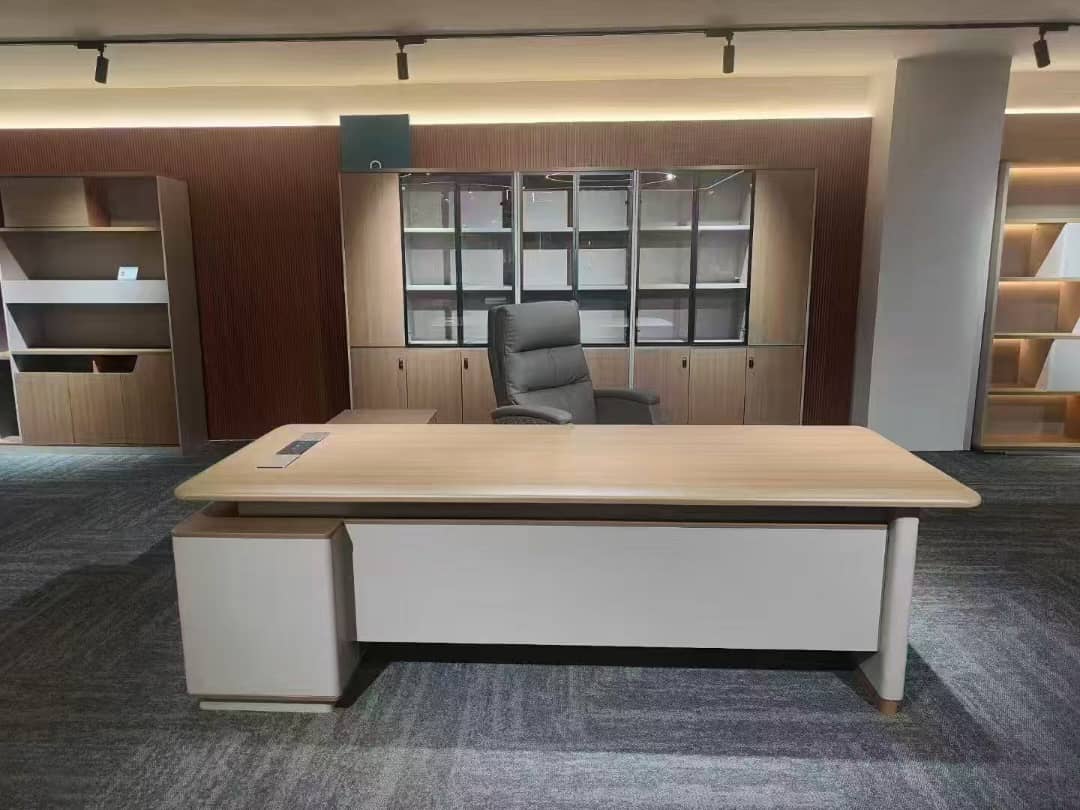 Modern Executive Office Desk and Chair
