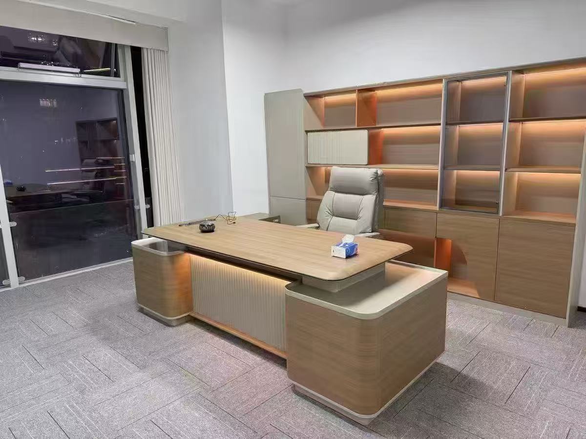 Modern Executive Office Desk and Chair