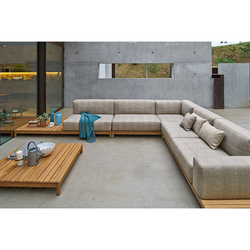 Teak outdoor sofa