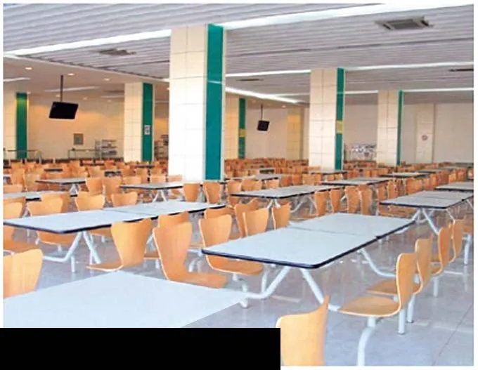 Classroom chairs and tables