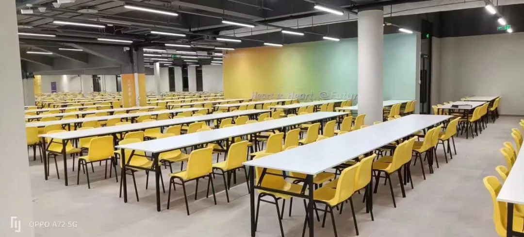 Classroom chairs and tables
