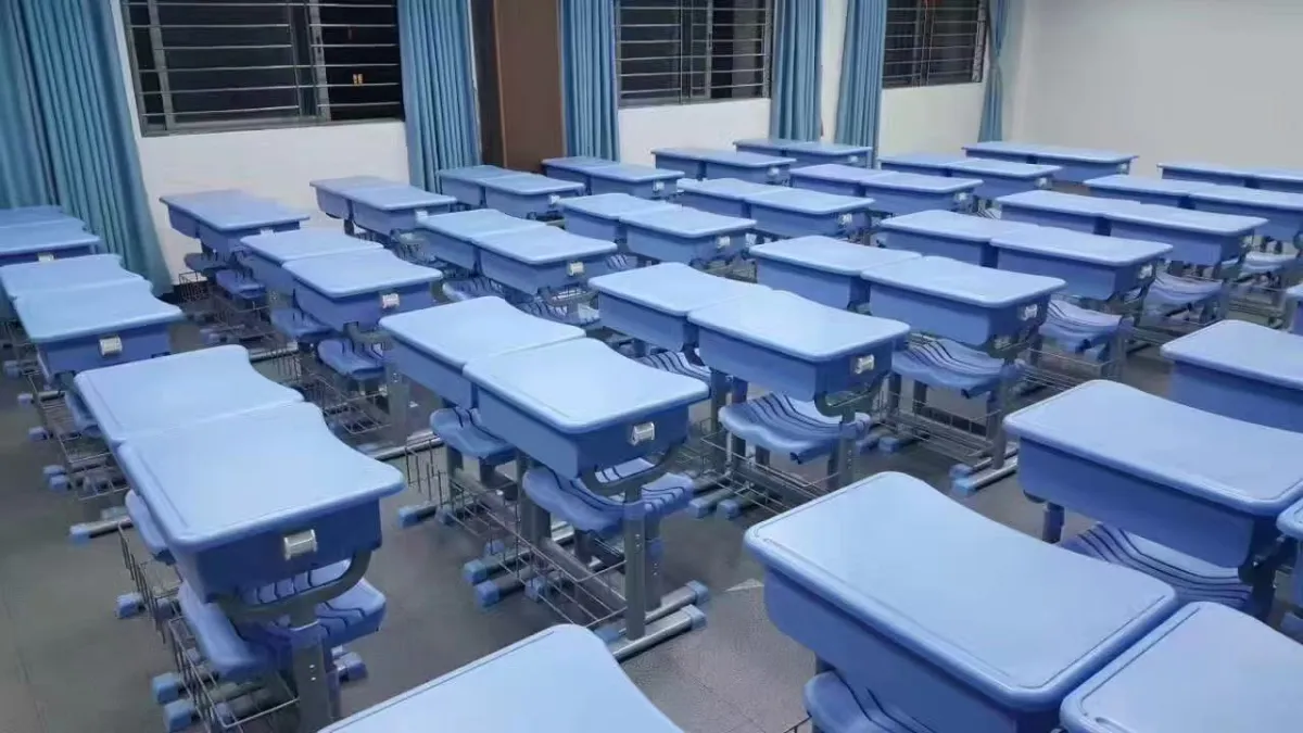 Classroom chairs and tables