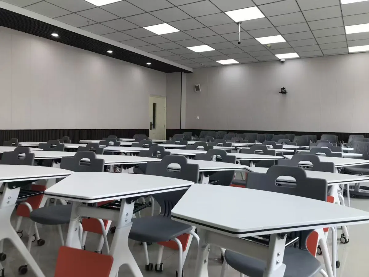 Classroom chairs and tables