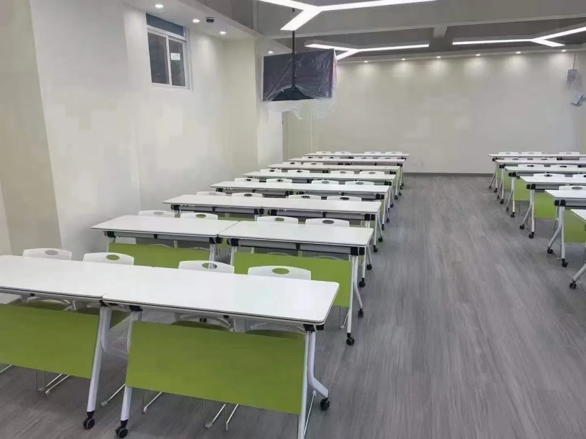 Classroom chairs and tables