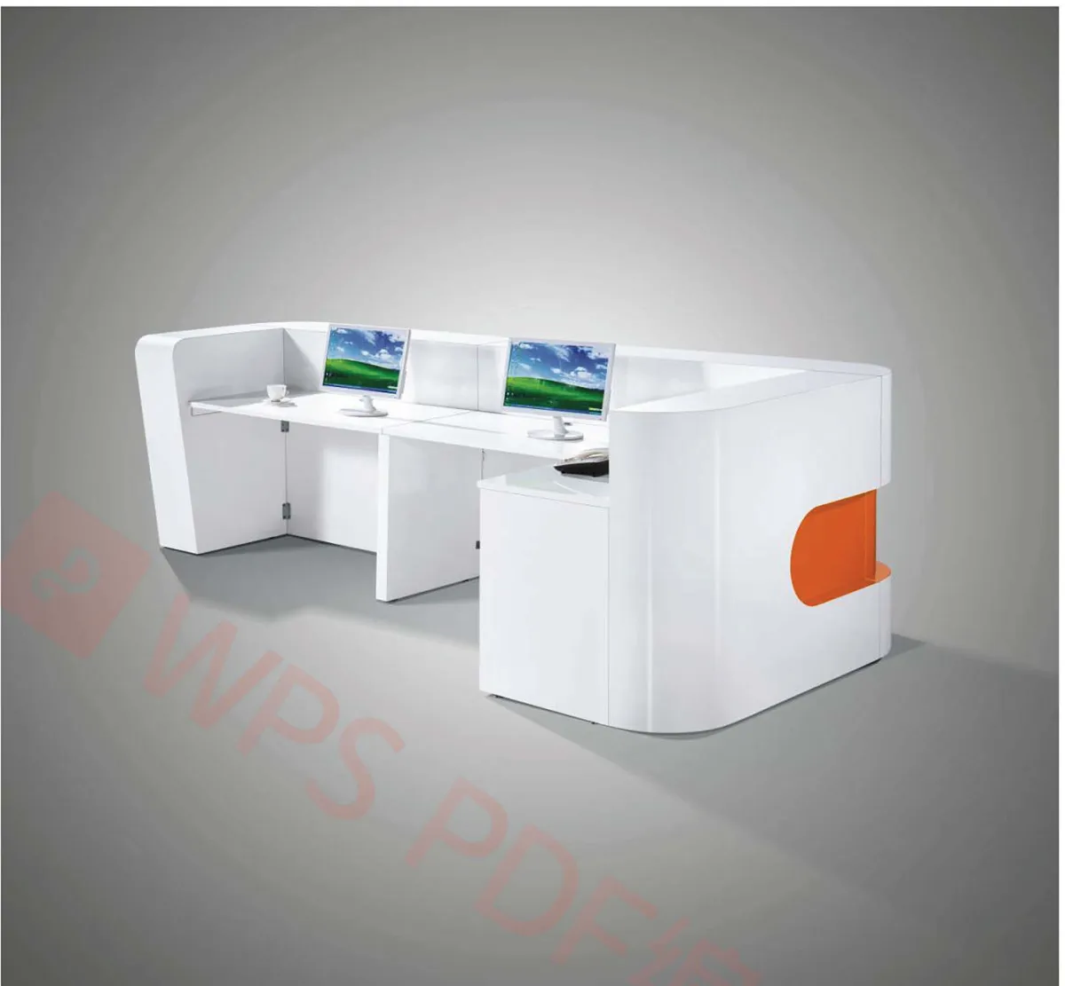 Company Front Desk White Reception Desk Bar Counter