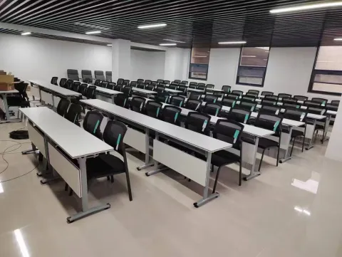 Classroom chairs and tables
