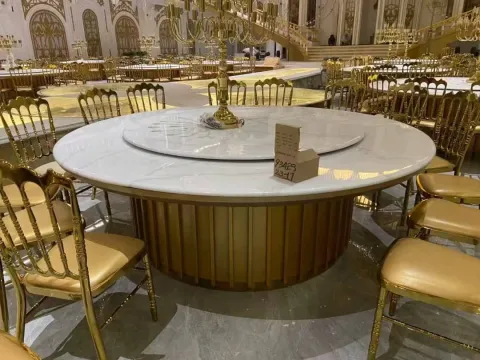 Banquet tables and chairs 