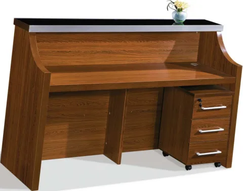 Modern Standing Reception Table for Hotel Office, School Reception Desk Counter Design