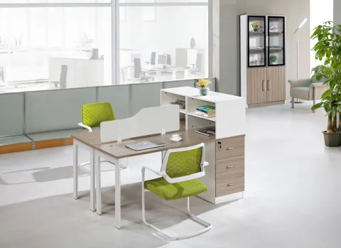 Modern Office Desk 2 Seats Staff