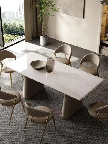 Modern Dining Chair High end Leisure Leather Back Makeup Desk Chair
