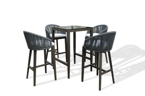 Modern outdoor patio bar set