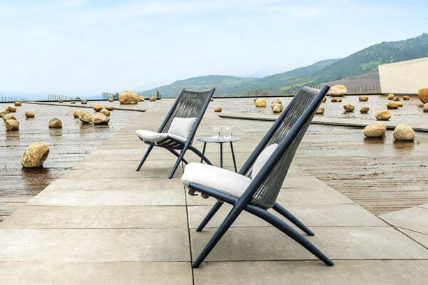 Outdoor rope lounge chair