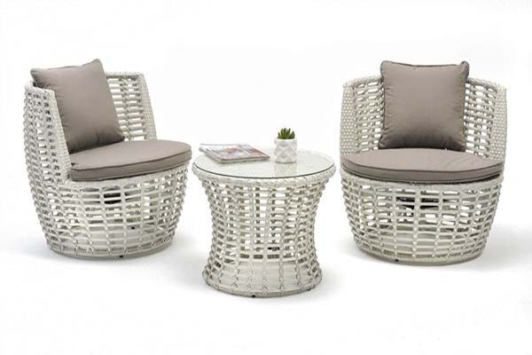 Balcony set wicker