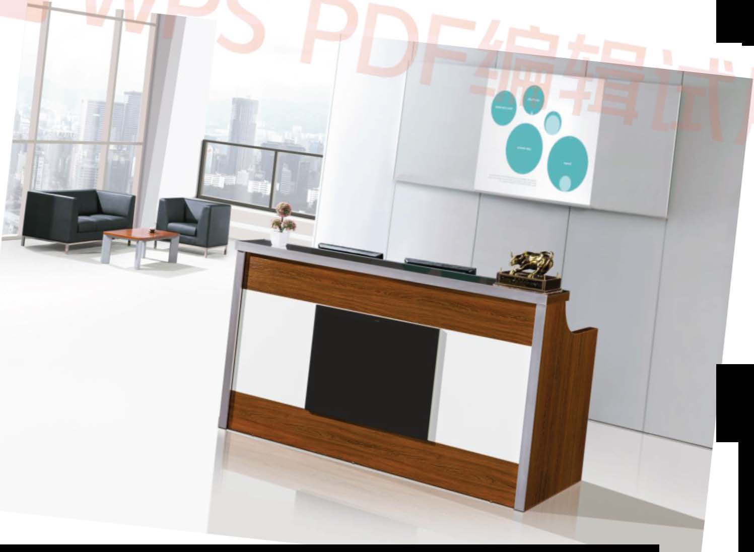 Modern Standing Reception Table for Hotel Office , School Reception Desk Counter Design
