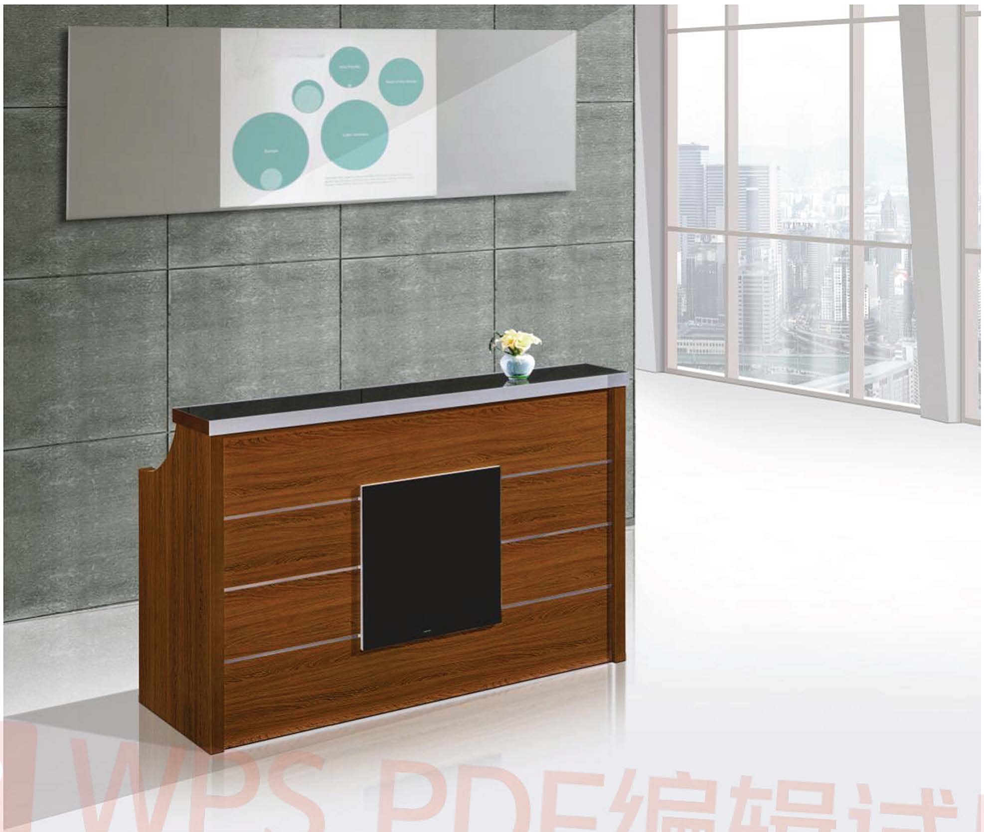 Modern Standing Reception Table for Hotel Office , School Reception Desk Counter Design