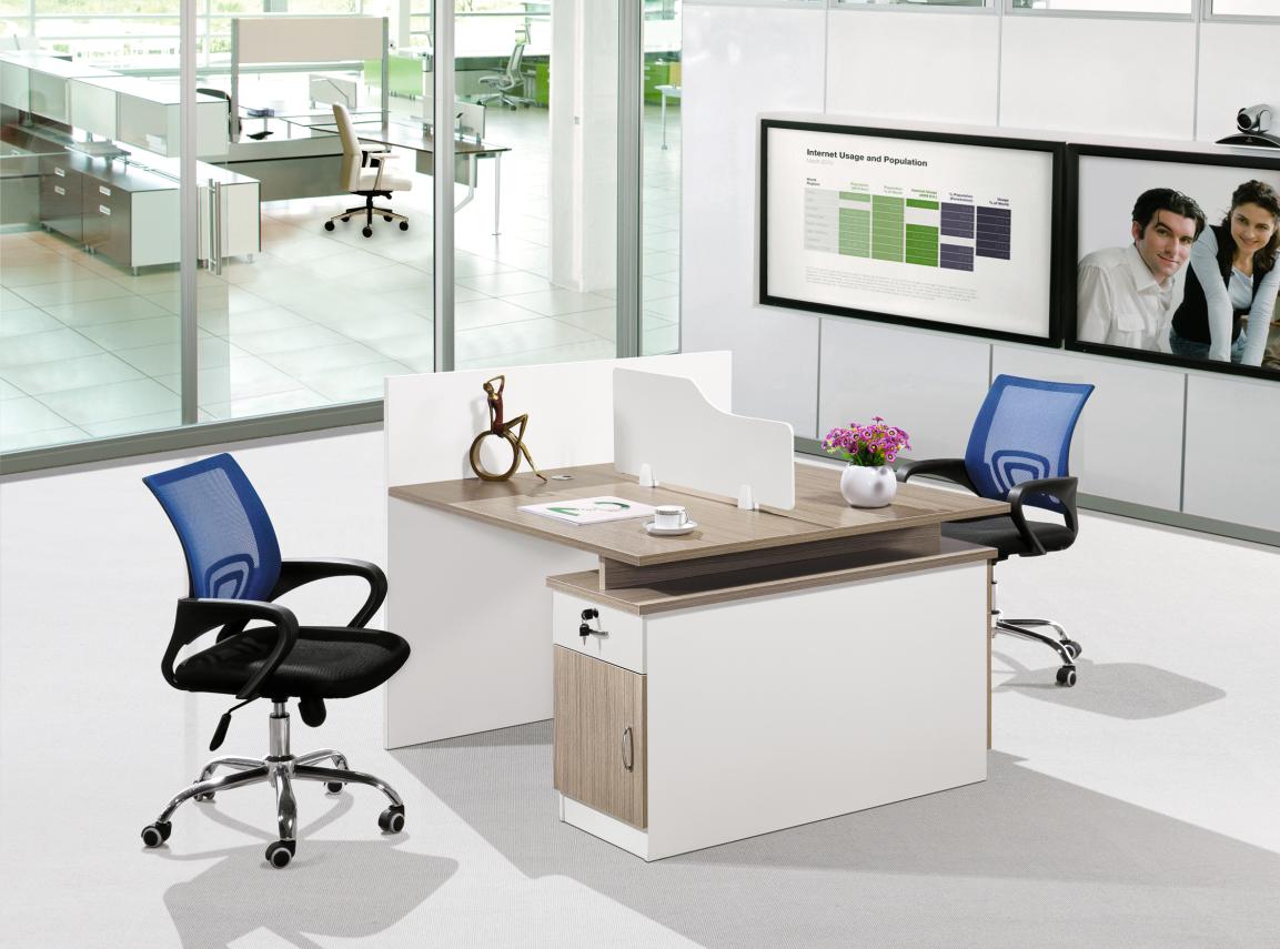 Modern Office Desk 2 Seats Staff