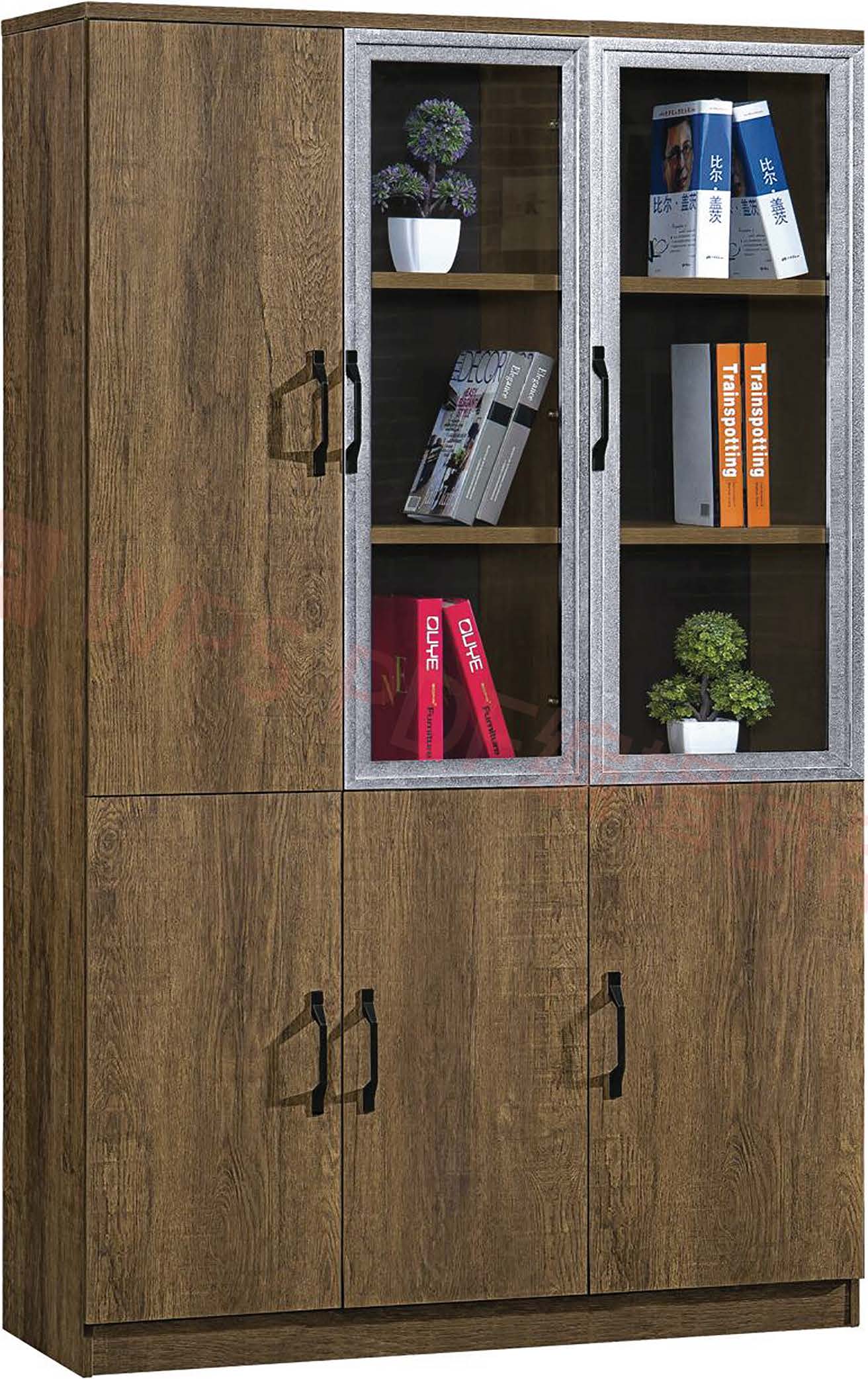 3 Door Cupboard Custom Home Library Study Storage Cabinet