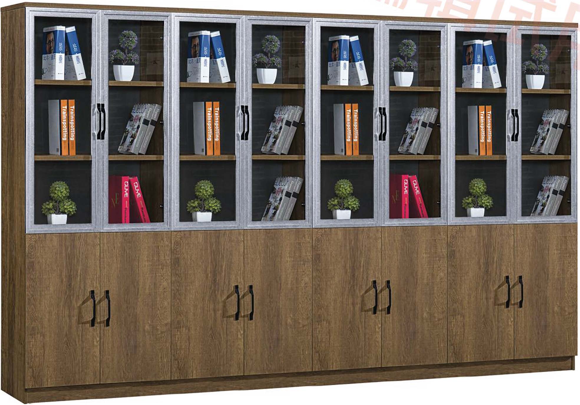 8 Door Cupboard Custom Home Library Study Storage Cabinet