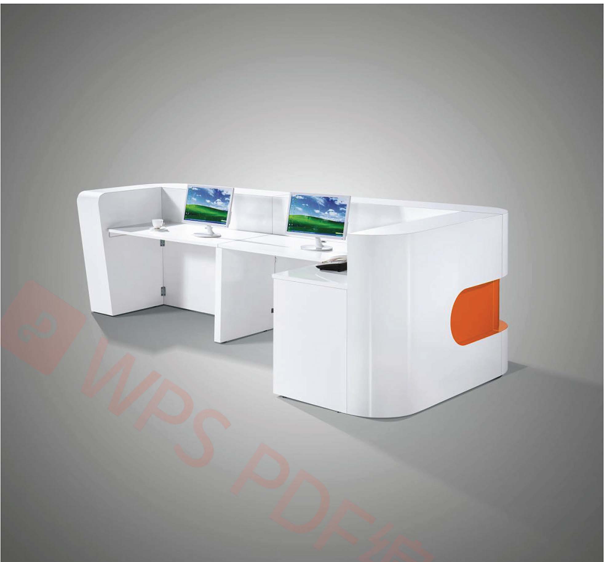 Company Front Desk White Reception Desk Bar Counter