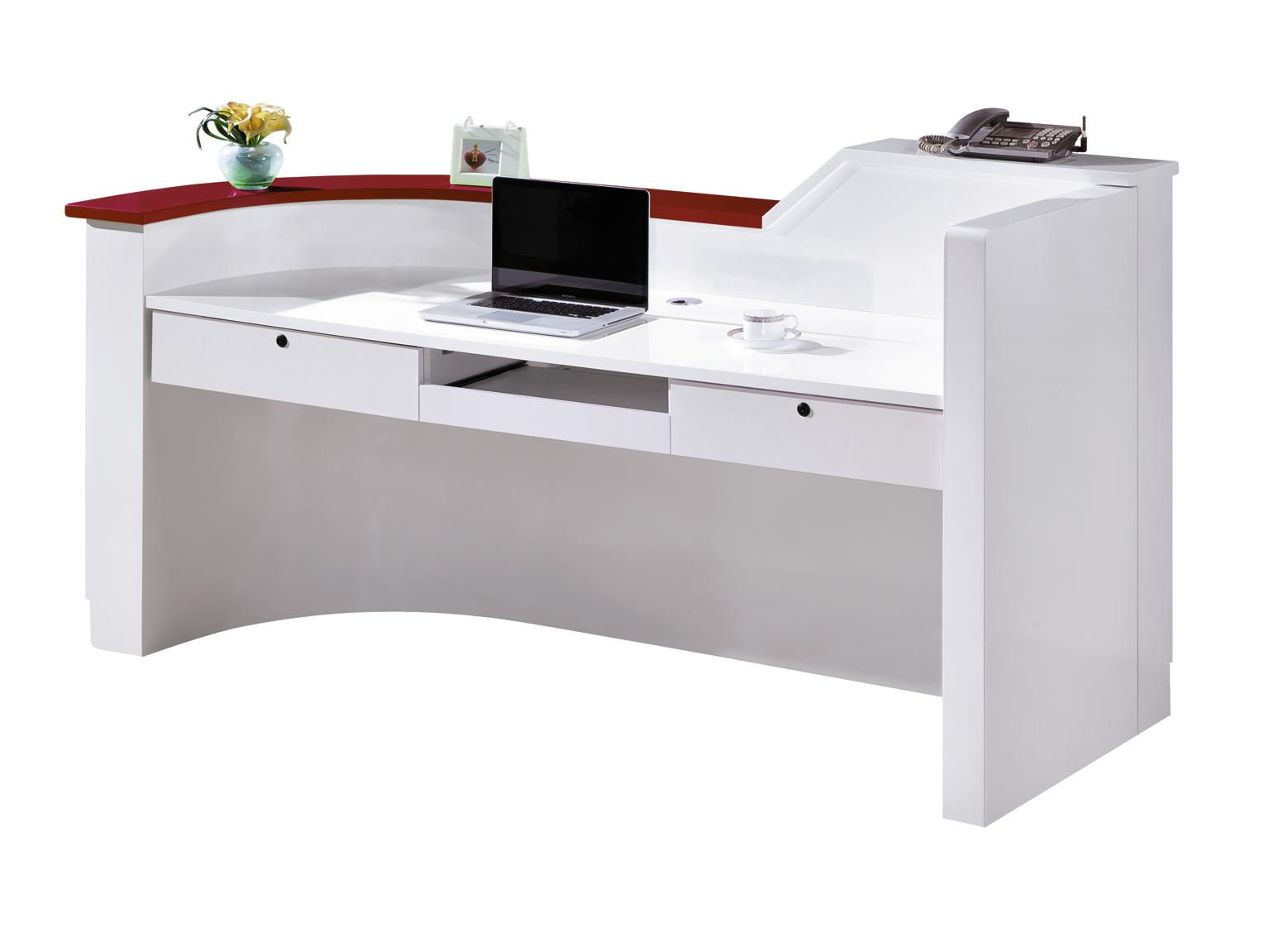 Company Front Desk White Reception Desk Bar Counter
