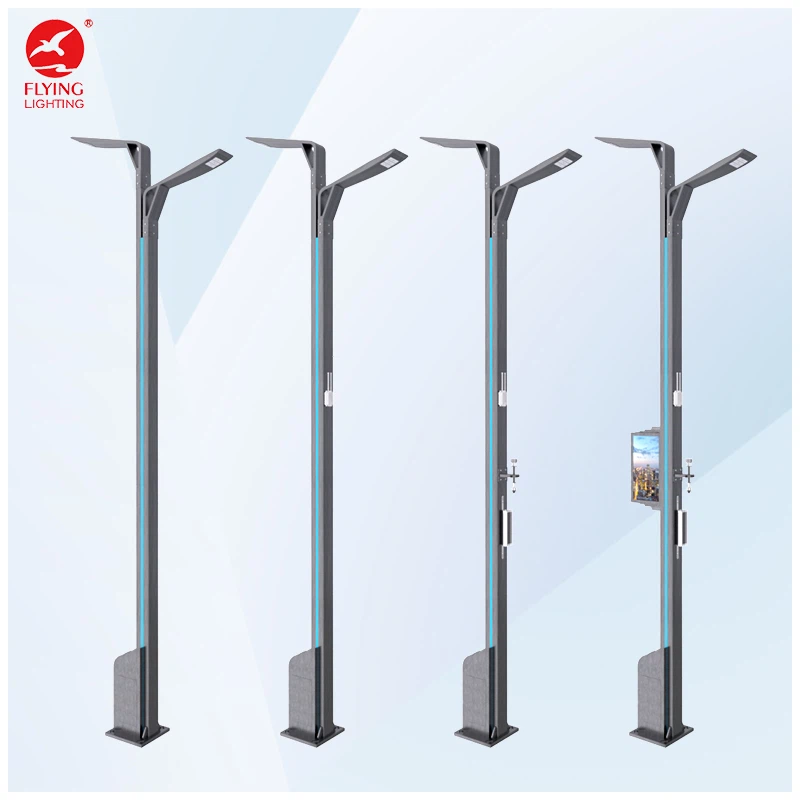 5G Enabled Smart Light Pole - Integrated With Air Quality Monitoring & WiFi