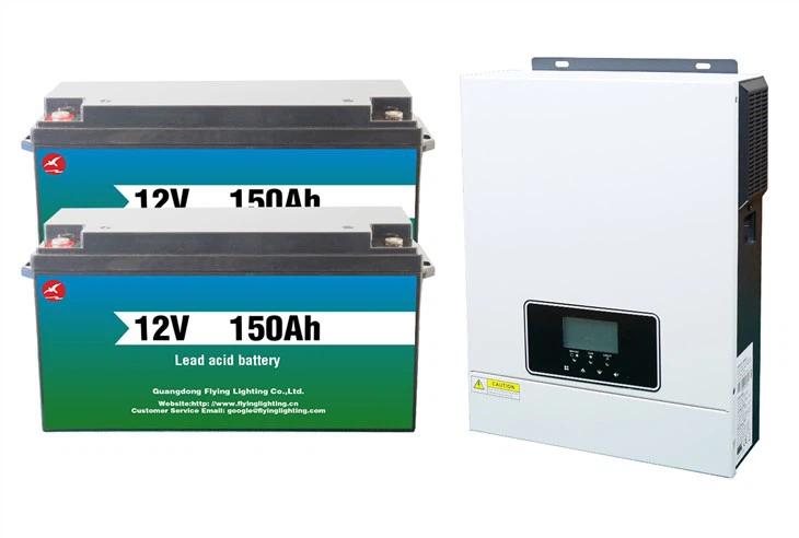 Off Grid Full Set Lead Acid Battery Hybrid Solar Inverters Energy System Complete Kit Solar For Home
