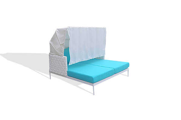 Modern outdoor daybed with canopy
