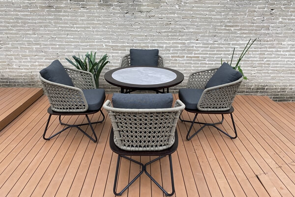 Zest Outdoor Dining Chair With Teak Wood