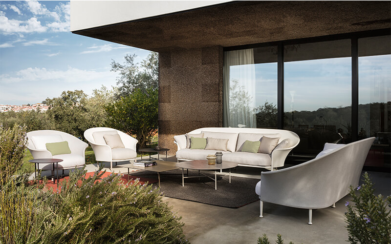 Otel garden outdoor high back lounge chair