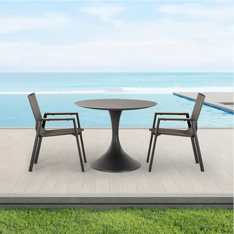 Outdoor round dining set table