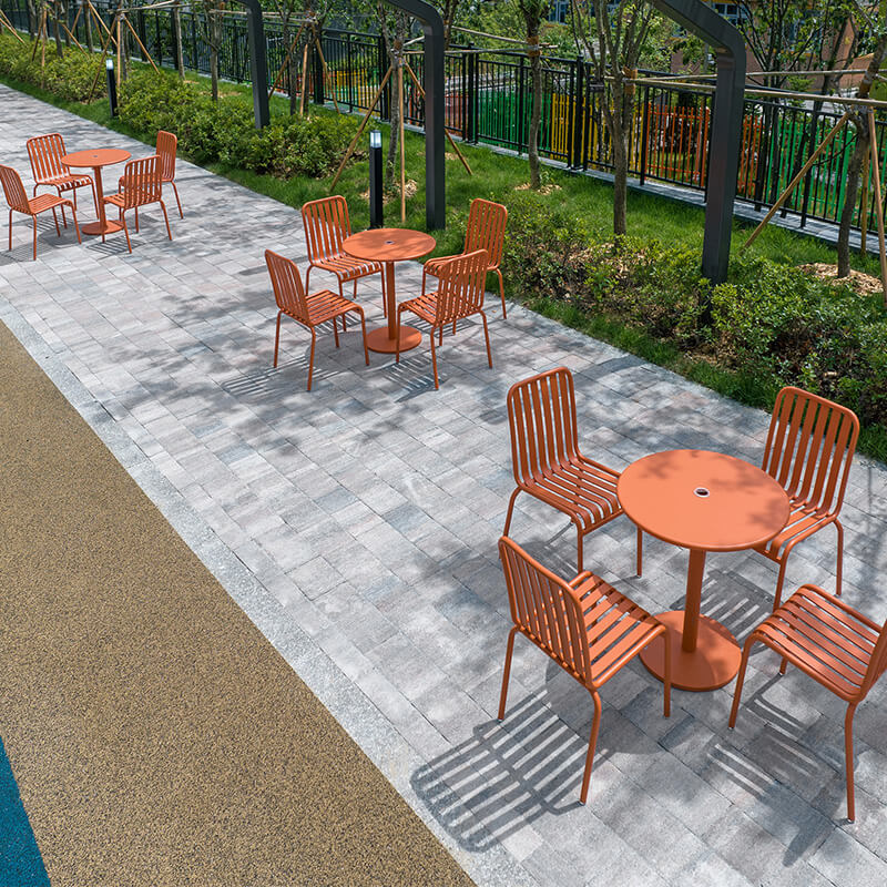 Aluminium Cafe Table and Chairs