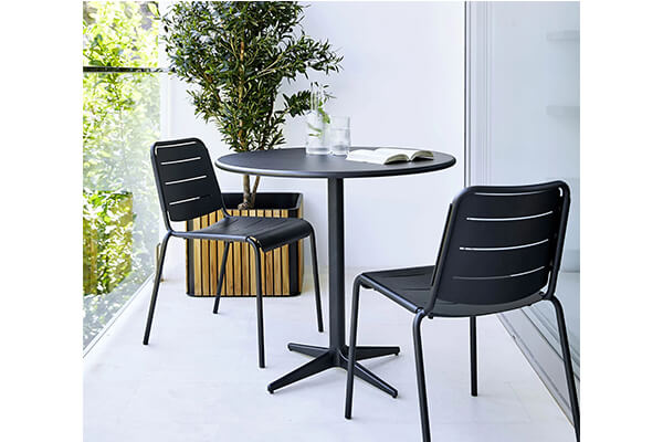 Patio cafe table and chairs